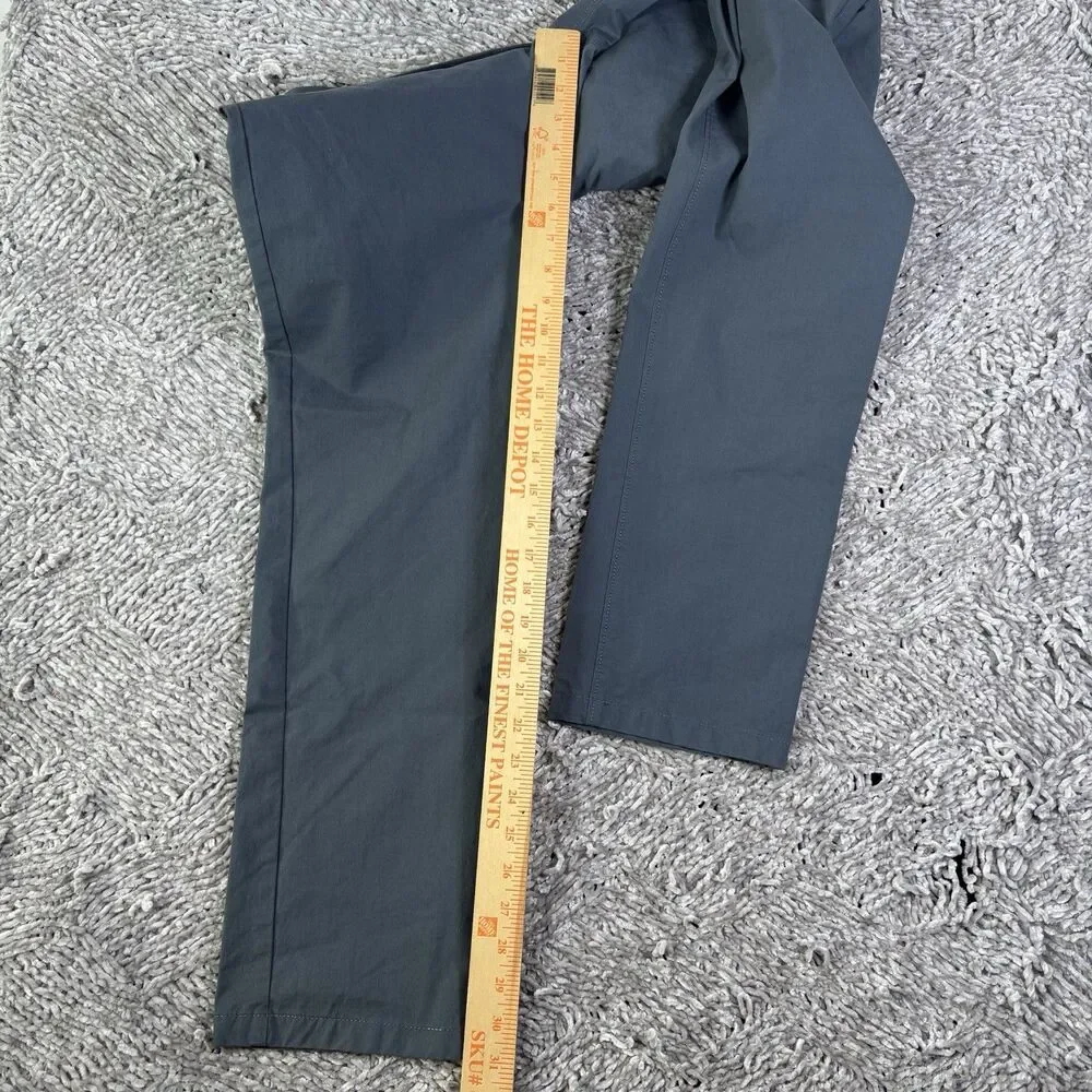 J Crew 484 Tech Pants Mens 34x32 Slim Blue Stretch Performance Golf Preppy Work